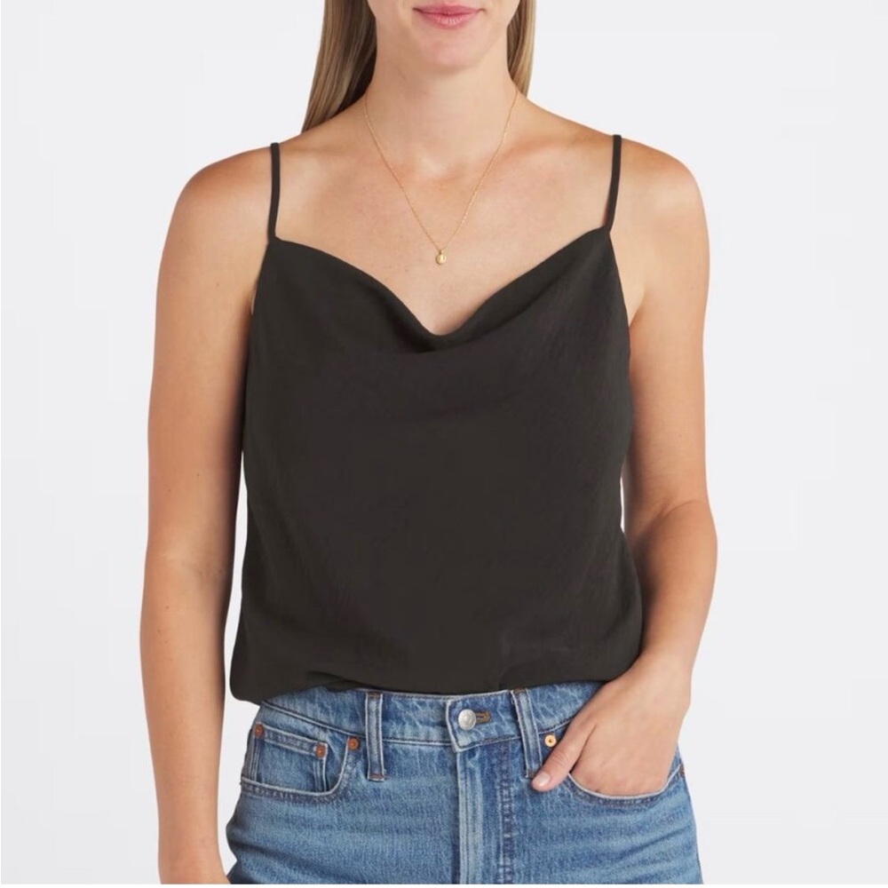Francesca’s Royal Blue Cowl Neck Camisole Top